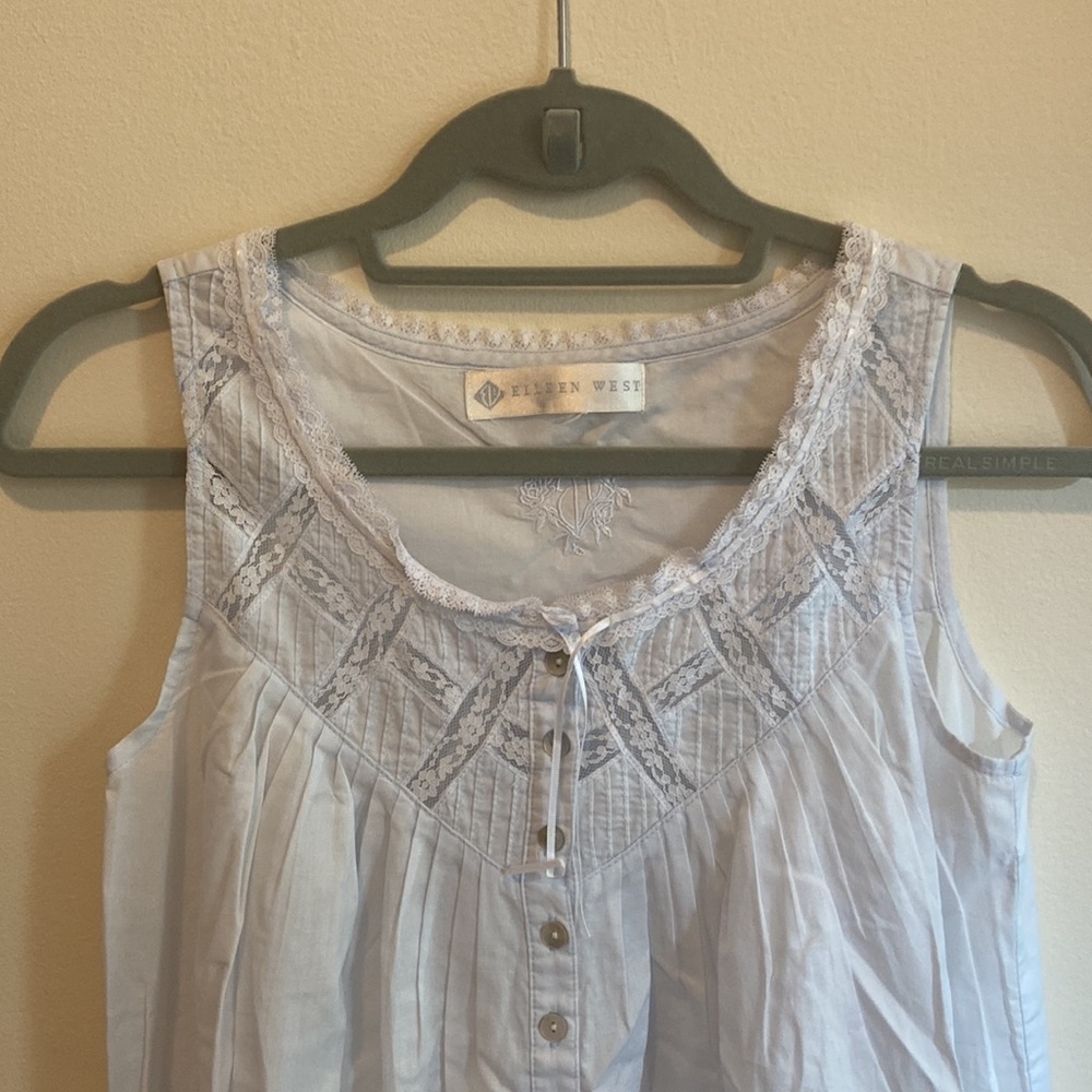 Eileen West Light Blue Night Gown